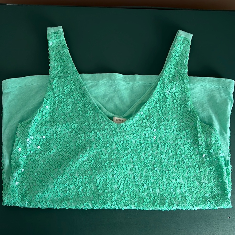 JCrew sequins top, size small
